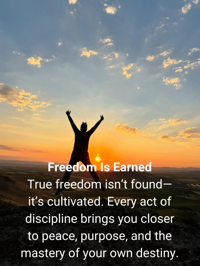 When Discipline Becomes Freedom